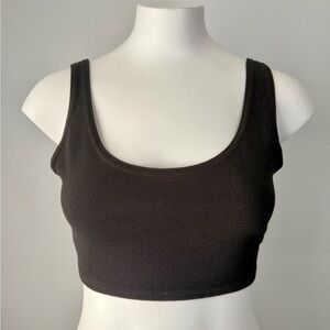 Boohoo Black Crop Top